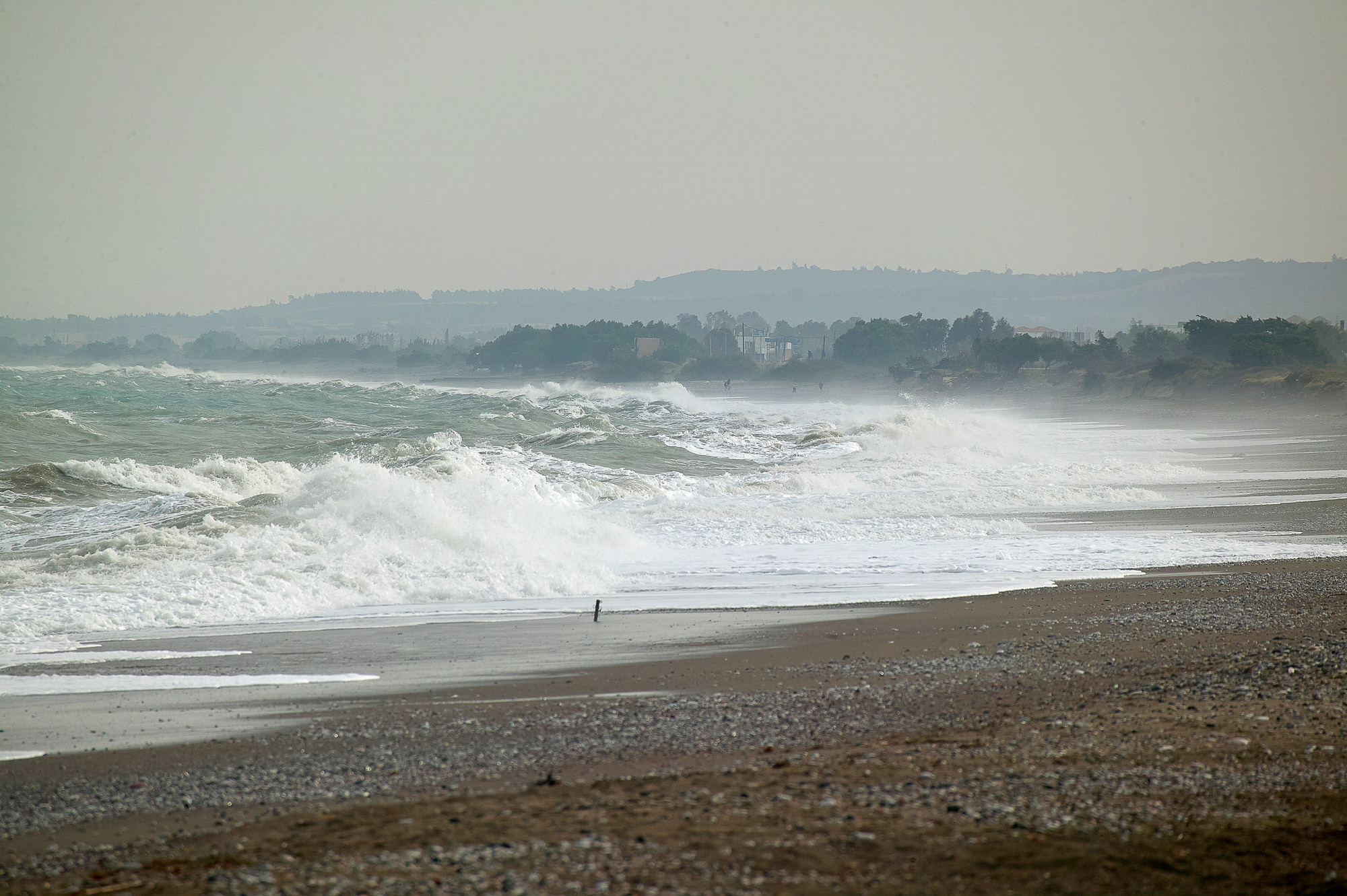 stormy sea, Rhodes